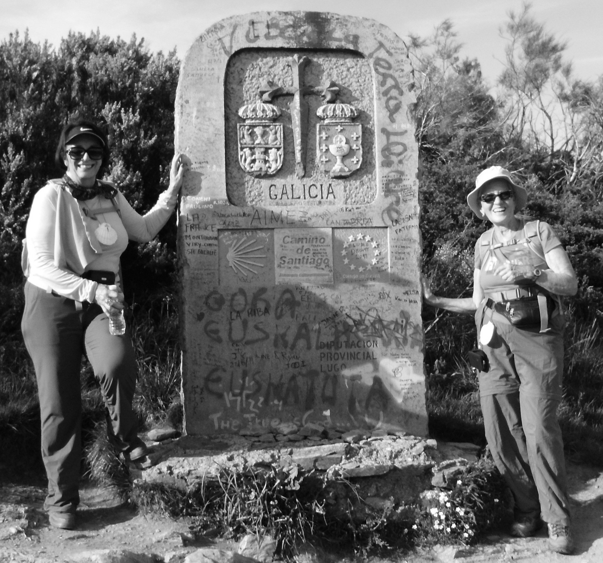 BENICIA POET LAUREATE Lois Requist (right) hiked 100 miles of The Way with her friend Juliet.