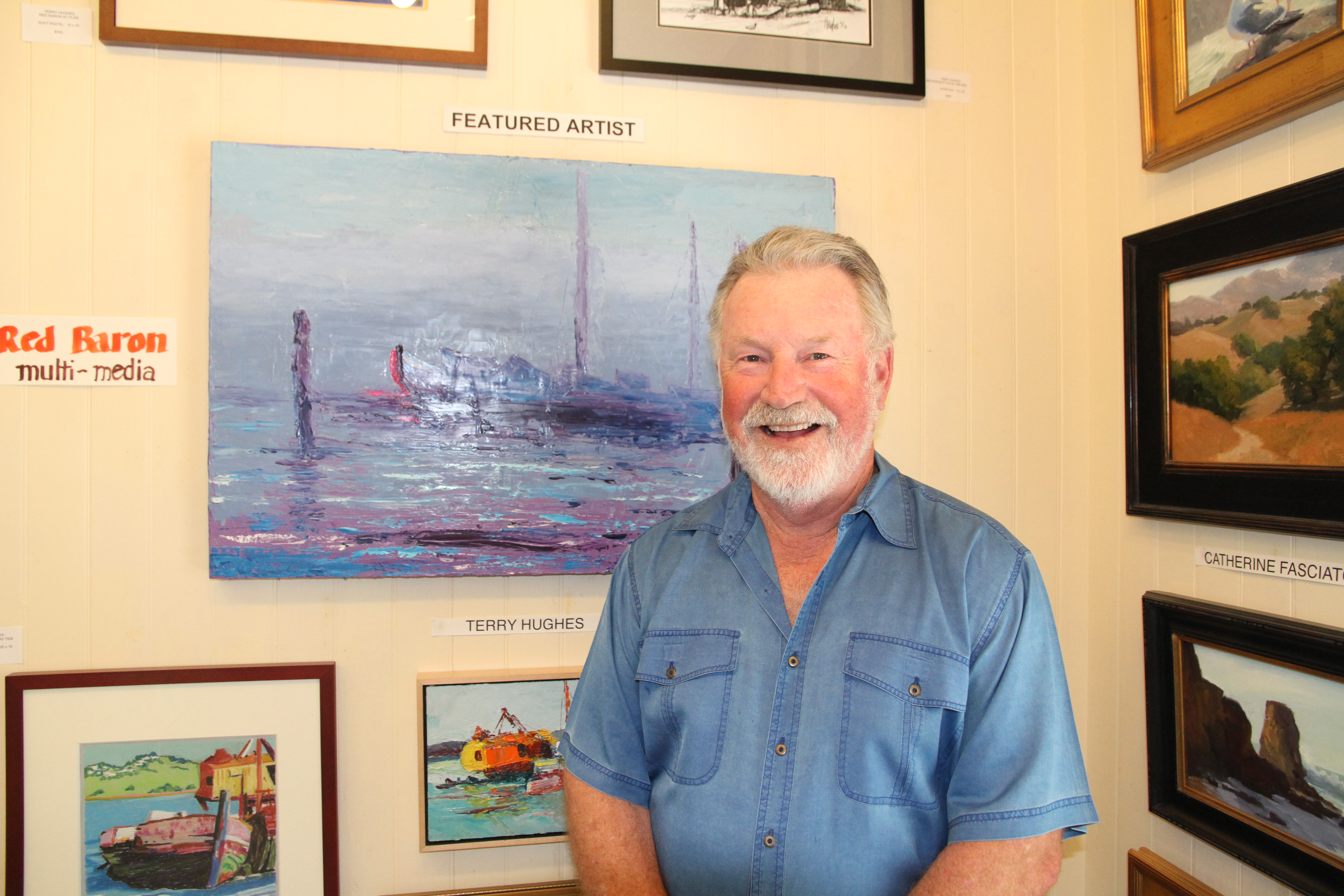 TERRY HUGHES is the featured artist at Benicia Plein Air  Gallery. Keri Luiz/Staff