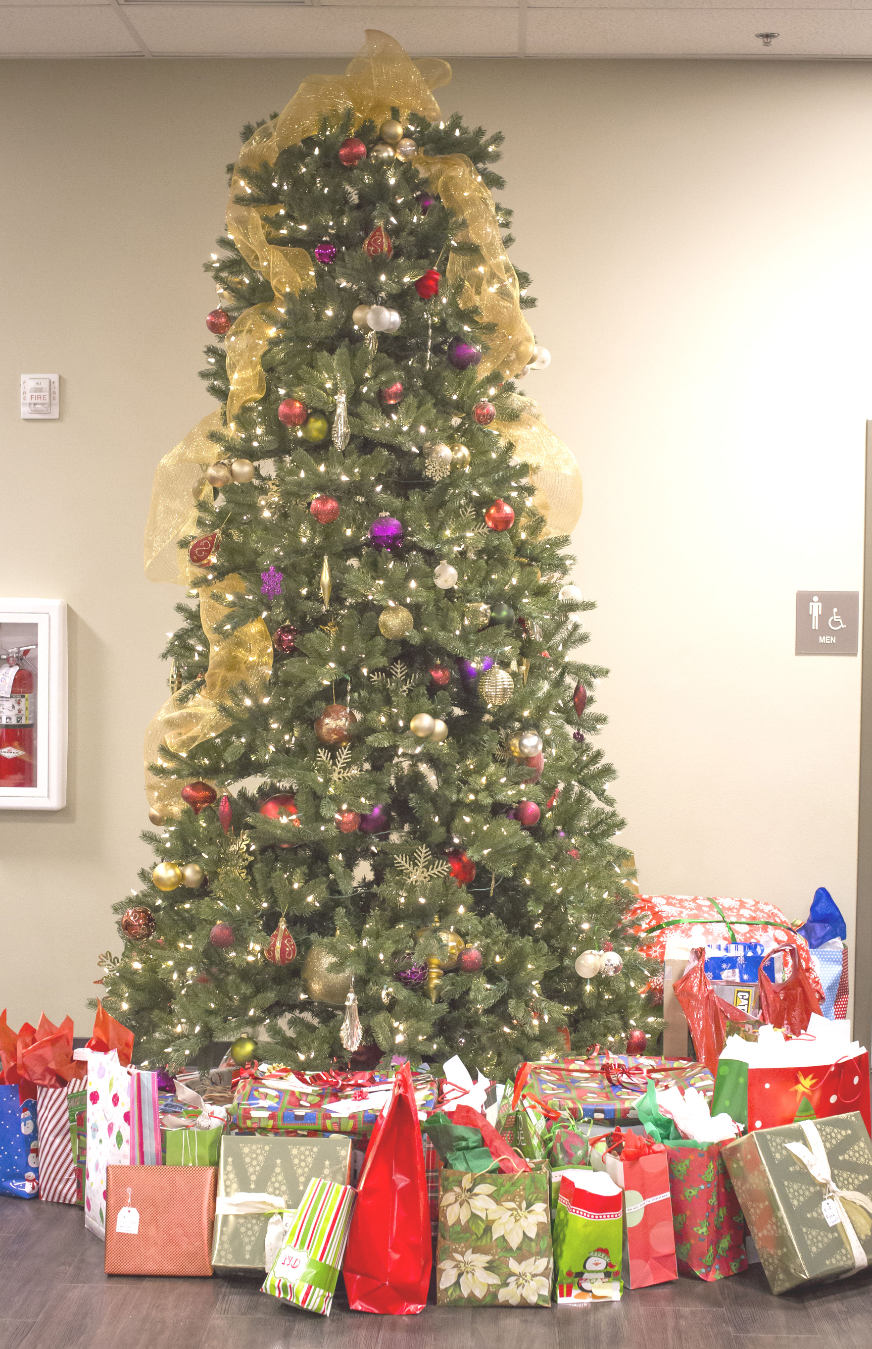PRESENTS for needy families collected at Northgate church. Courtesy photos