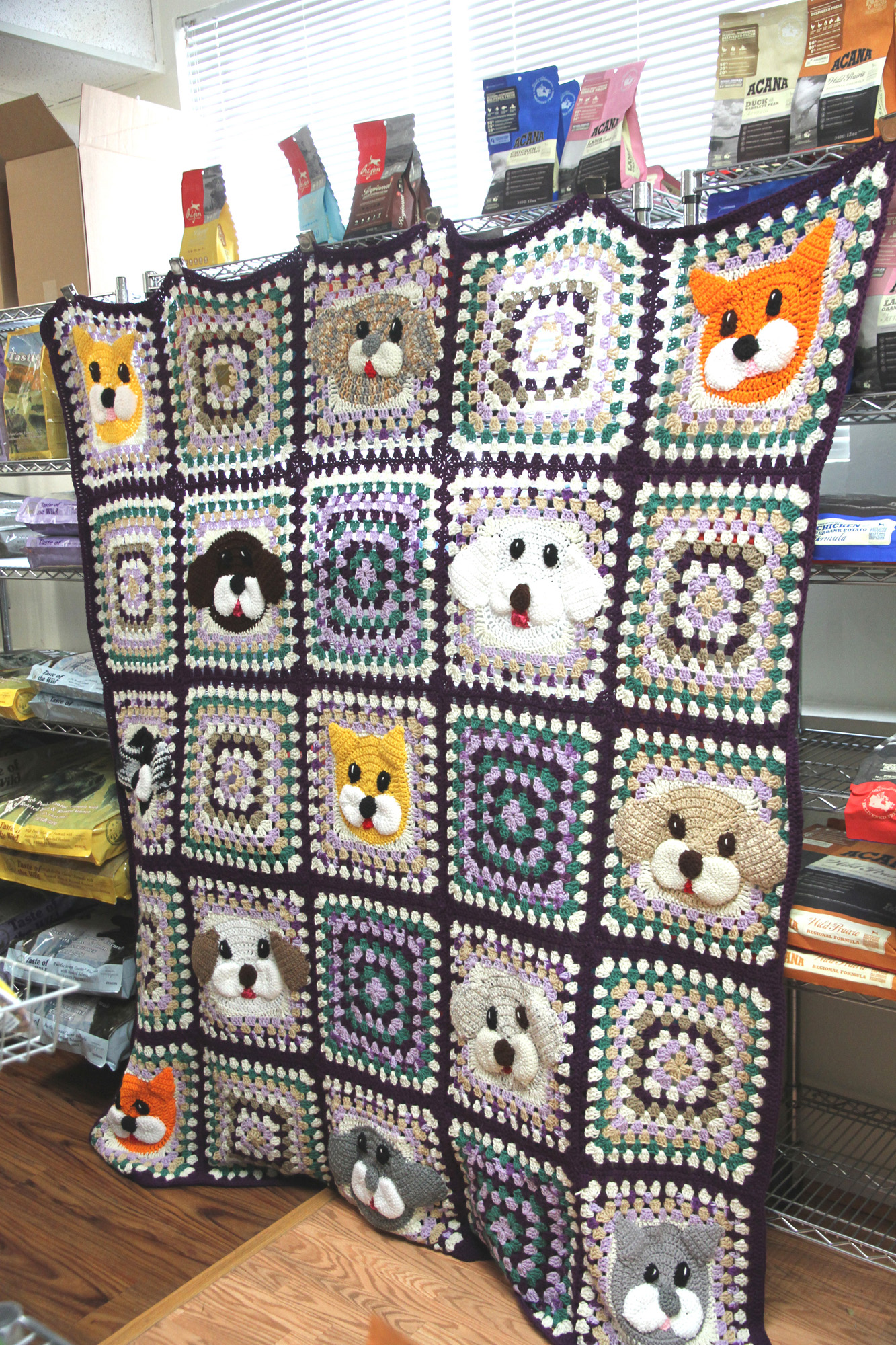 THE QUILT that will be raffled Jan. 25 was stitched by Tish Bilby. Photos by Keri Luiz/Staff