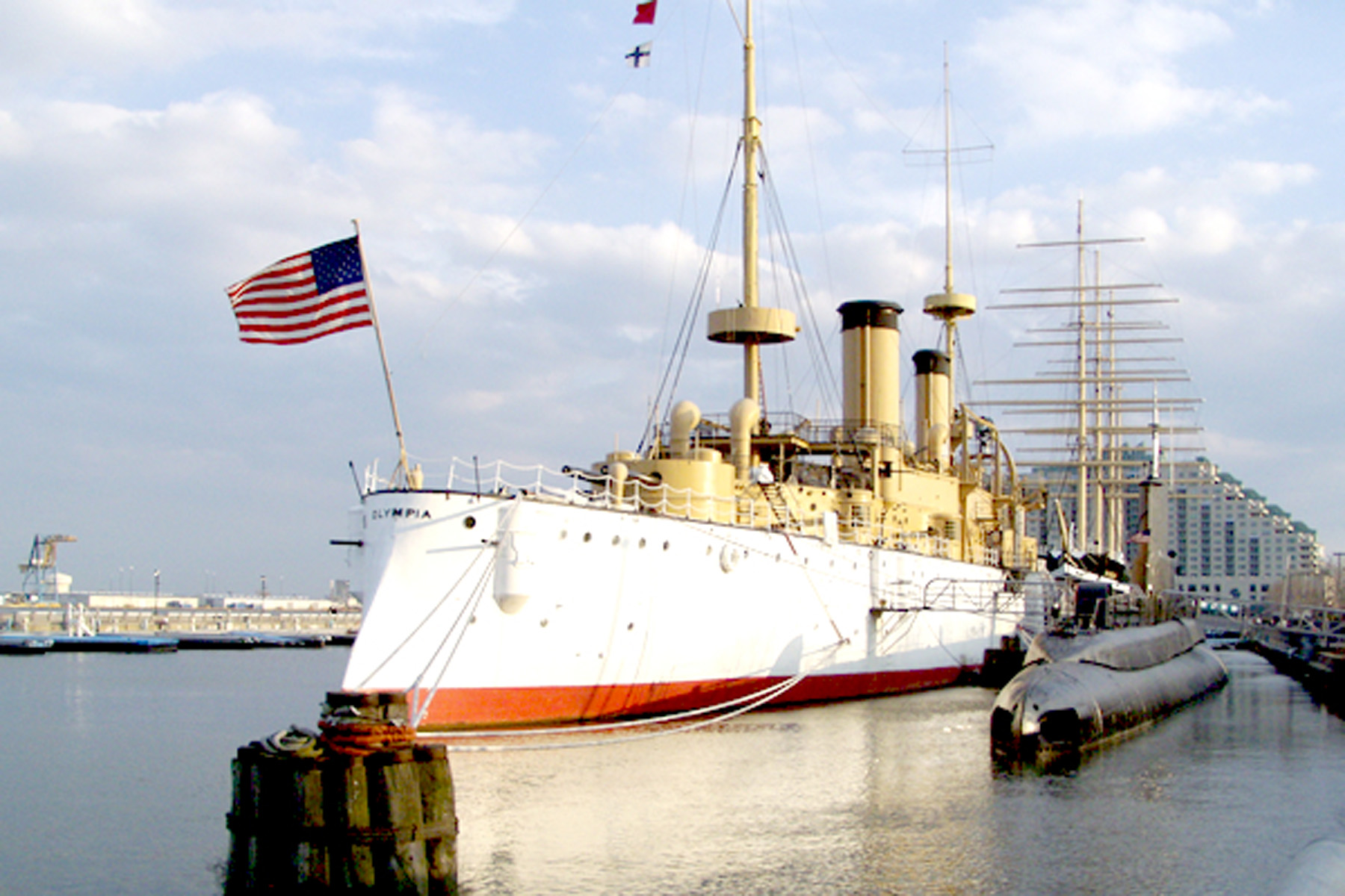 THE USS OLYMPIA is currently docked at Penns Landing in Philadelphia. associated.com