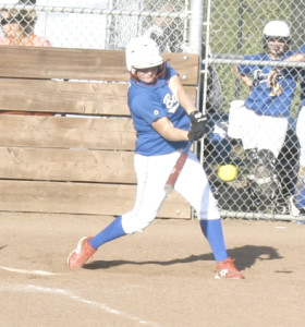 DANIELLE KRANZ had a huge day for the Lady Panthers, pitching three solid innings and hitting two home runs.