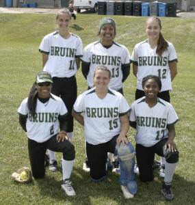 SPSV SOFTBALL’S six seniors played their final regular season home game on Friday. SPSV’s six seniors are (back row from left) Christina Snell, Briana Reason and Tierney Bates; (front row) Zaria Meshack, Nicci Barker and Dot Bibb.