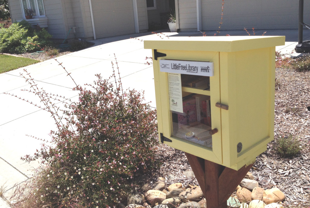 THE Little Free Library box on Lansing Circle. Photos by Marc Ethier/Staff