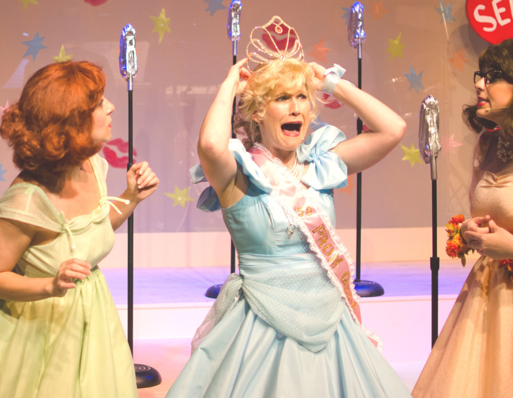 SUZY (LC Arisman) is named Prom Queen in “The Marvelous Wonderettes,” at the Napa Valley Playhouse through June 8. Bryan Gray photos 