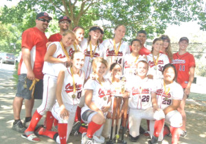 THE BENICIA OUTLAWS 12-under softball team swept a tournament in Napa last weekend and is 9-1 overall this season, with two tourney championships in two tries.