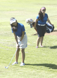 BENICIA’S SOFIA YOUNG (left) and Jennifer Eleccion are the top two contenders for the SCAC’s Most Valuable Golfer award this year.
