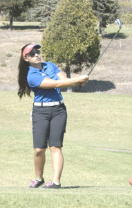 JENNIFER ELECCION was co-medalist for the day as Benicia High’s girls golf team shot its best score in eight years against American Canyon at Mare Island.
