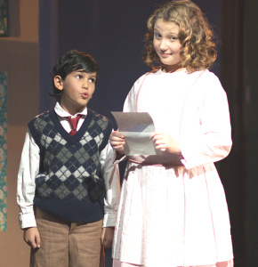 LUKA HENRIE-NAFFAA and Julia Kaufman Sommers as Michael and Jane Banks.