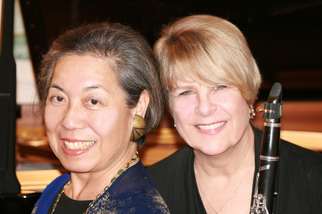 PIANIST LaDene Otsuki, left, with clarinetist Diane Maltester. Photo courtesy VSO