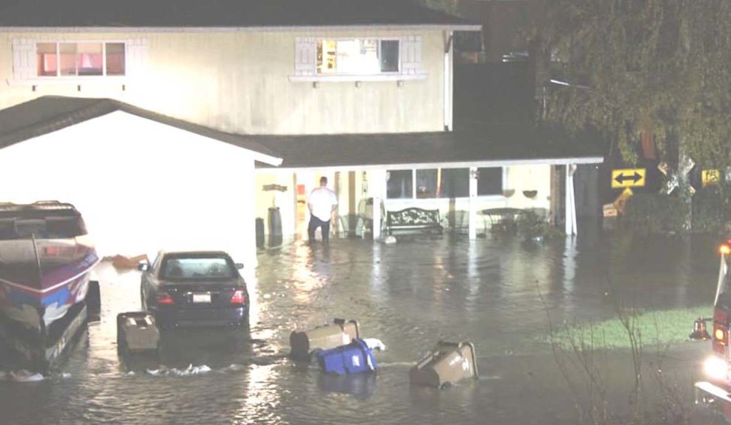 THE WILLIS HOME on East N Street has now been flooded twice in the last two years. The family is currently staying at the Best Western. Courtesy photo