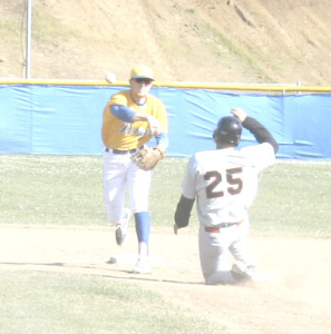 BENICIA SENIOR Caleb Van Blake (left) will double as a shortstop and a closer for the Panthers this season.
