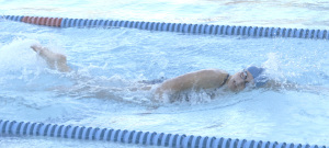 HANNAH BARLOW won the 50 freestyle and the 100 freestyle for the Lady Panthers against American Canyon.