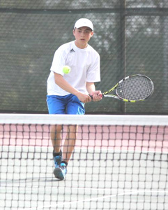 NATE TABTAB was a 6-3, 6-0 winner in No. 1 singles for Benicia.