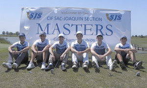 BENICIA HIGH’S boys golf team had its best showing in years at the Sac-Joaquin Masters Tournament. The Panthers are (from left) Nick Flores, Zack McClure, Riley McCracken, Evan Cuenco, Connor Hatfield and Dustin Sparks.