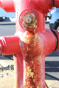 THE INDUSTRIAL COURT hydrant that had been leaking.  John Paterson photo 