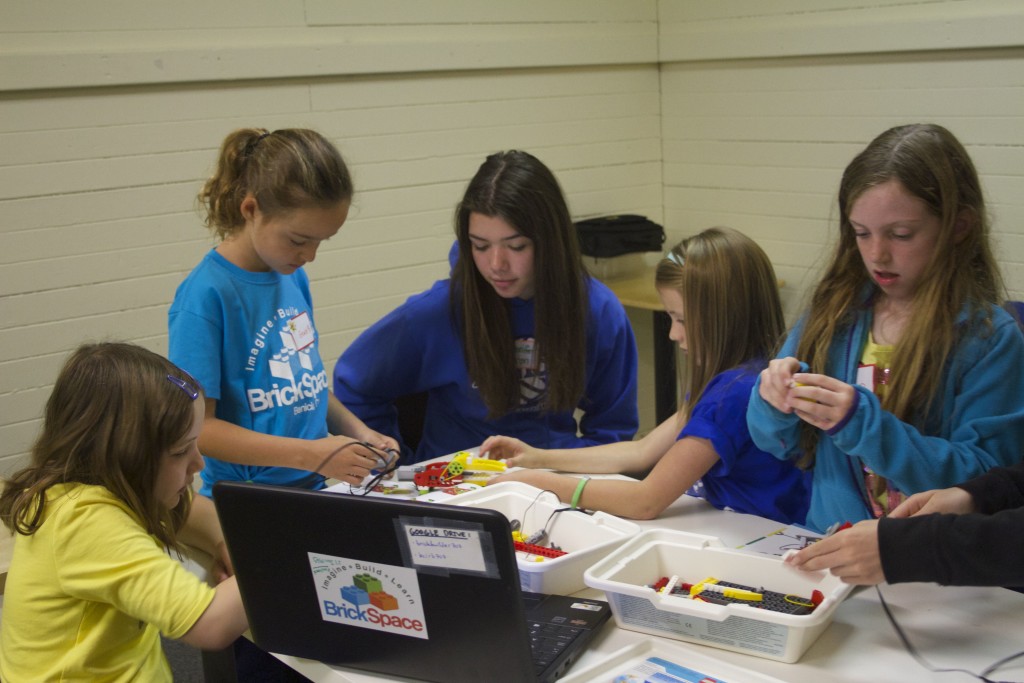 GIRLS IN AN APRIL STEM WORKSHOP learn about robotics. Organizers are planning another STEM — Science, Technology, Engineering and Mathematics — workshop this month in Vallejo. Courtesy Natalie Kidder  