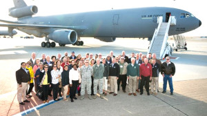BENICIA MAYOR Elizabeth Patterson joined dozens of community leaders from across California on a recent tour of Vandenburg Air Base in Lompoc. Courtesy photo