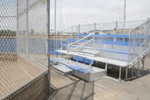BENICIA HIGH’S softball field has a new set of bleachers behind home plate and another new set of bleachers down the third-base line.