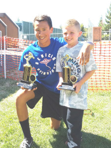 BENICIA STINGRAYS swimmers Elian Salindong (left) and Ryan Klubben were each High Point winners in their respective age divisions at last weekend’s East County Invitational in Pittsburg.