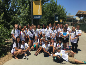 Incoming seventh and eighth-graders at Benicia Middle School participated in UC Davis' CSTEM GIRL Camp from June 27 to July 1. The camp was held at Robert Semple Elementary, but the group also took a study trip to UC Davis' campus where they experienced college life firsthand. (Photo courtesy of Stephanie Rice)