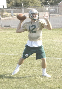 THREE-YEAR varsity player Michael Pappas is the starting quarterback for the Bruins.