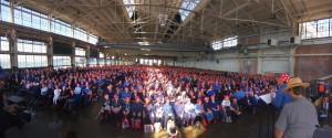 More than 2,000 people in Rosie attire attended the 2016 rally at the Craneway Pavilion in Richmond on Aug. 13. (Courtesy photo)