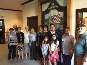Lic. Octavio Magana with his two daughters, center, Mayor Elizabeth Patterson and a delegation from the Sister Cities Association. (Courtesy photo)