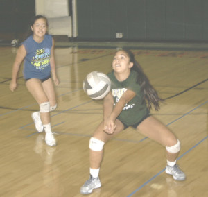 MAKAHLA BOLKO (right) will play a key role for the St. Patrick-St. Vincent High girls varsity volleyball team this season.