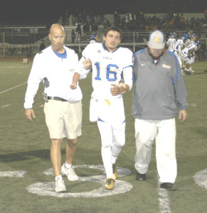 THE PANTHERS will be without starting quarterback Devin Holden (16) on Friday night against Concord after suffering a concussion last week at Armijo.