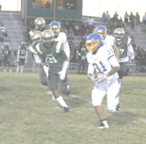 SHEVVY FRANKLIN (31) ran for a season-high 52 yards and scored a touchdown in Friday’s 14-12 loss at Concord.