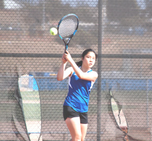 KAITLYN TANG was a 6-0, 6-1 winner in No. 5 singles for Benicia.