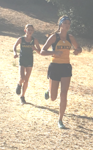 BENICIA HIGH’S Alexandra Menjibar-Moore won Wednesday’s girls varsity race.