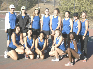 BENICIA HIGH’S girls tennis team set a new Solano County Athletic Conference record with its 56th straight SCAC win after sweeping Vallejo on Thursday.
