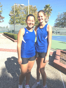 BENICIA HIGH’S No. 1 doubles team of Madeline Beyer (left) and Madison Lammert made it all the way to the Sac-Joaquin Section semifinals before losing to the eventual champions from Ponderosa.