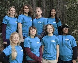 From left to right: Adviser Emily Hudson, Riley Snowder, Ethan Castiglione, Sandra Campero-Vohs Front Row - From left to right: Bell Soileau, Mara Guerin, Aizik Rogers, Ciara Roybal (Photo courtesy of Diane Dealey Neill)