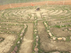 A labyrinth located on an open space near Hastings Drive. (Photo by Kevin Nelson)